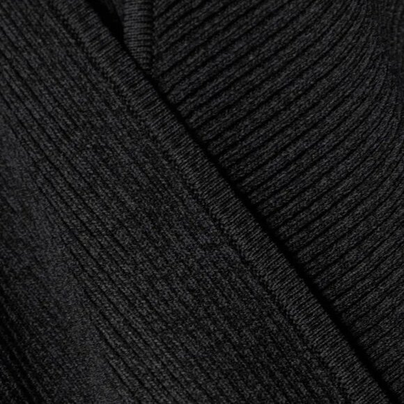 GANNI Wrap-Effect Ribbed-Knit Sweater Dress - Picture 4 of 4